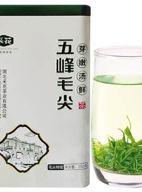 五峰绿茶雨前毛尖罐装自己喝