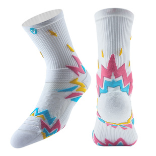 维动燃爆儿童篮球袜透气舒适毛巾底长筒秋加厚美式跑步训练运动袜