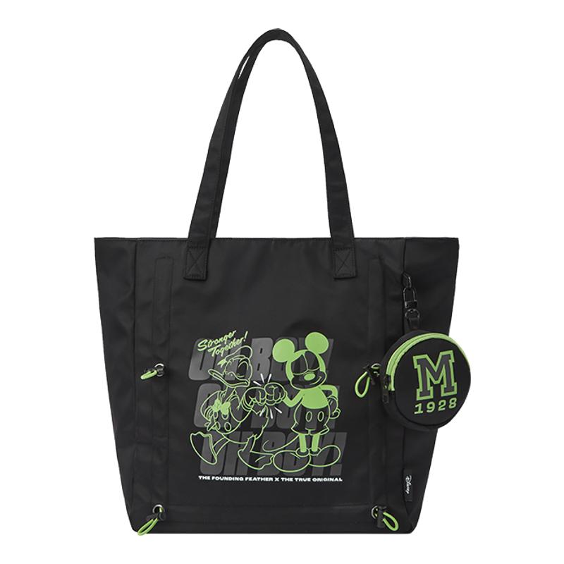 森马托特袋男迪士尼联名2025新款大容量单肩包卡通印花手提包情侣
