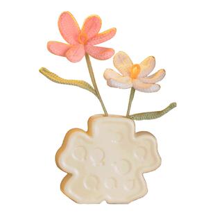 ins风陶瓷花瓶北欧奶油风小众家居客厅玄关电视柜桌面装饰品摆件