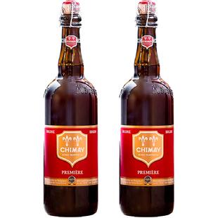 【进口】比利时智美CHIMAY红帽修道院修道士精酿啤酒750mlx2瓶装