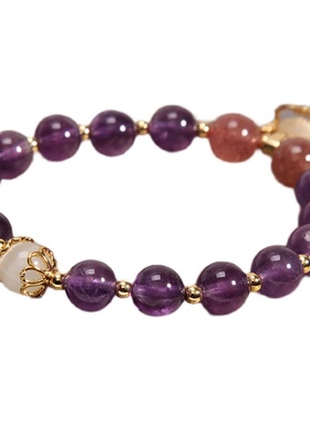 古法银猫眼珠招财转运闺蜜紫牙乌