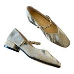 法式方头浅口低跟通勤棕色玛丽珍单鞋女中国风香槟色玛丽珍单鞋女