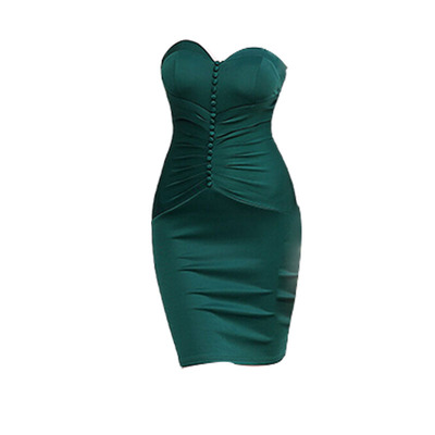 抹胸晚宴小晚礼服婚礼性感连衣裙