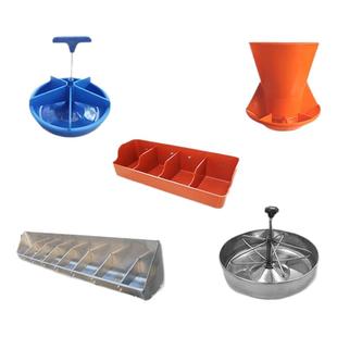 仔猪补料槽不锈钢小猪食槽保育开口采食料盆猪用料槽猪用补料槽