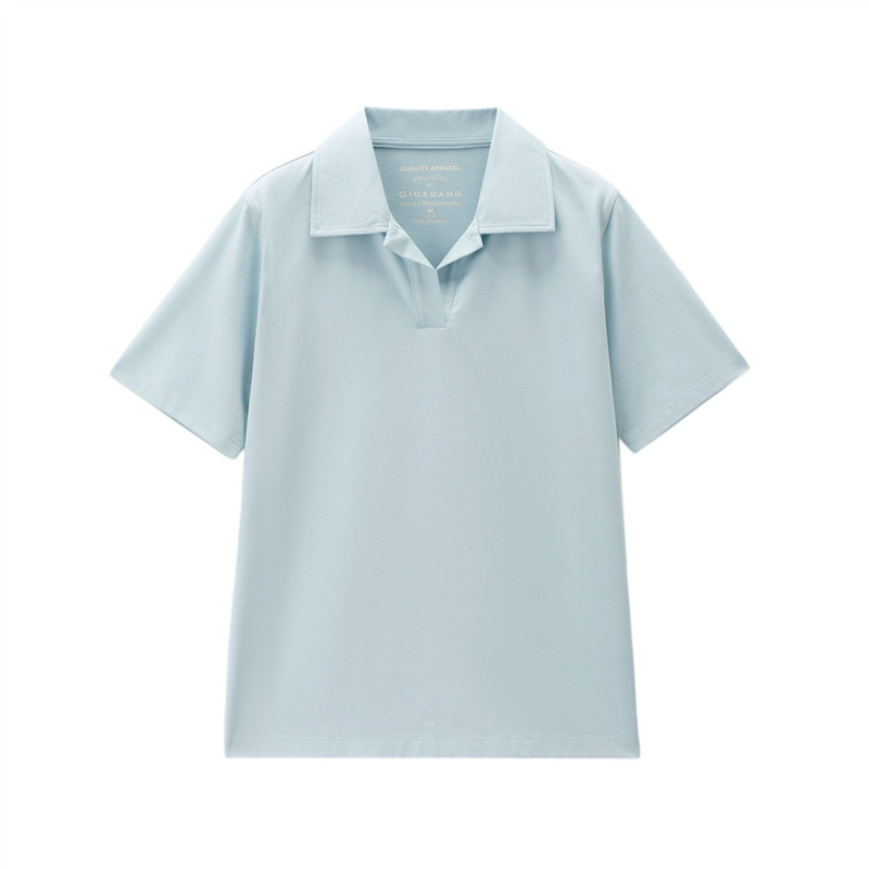 佐丹奴舒心抗菌polo衫女夏季新款黑科技凉感翻领短袖上衣05316398实拍图 商品