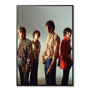 Pink Floyd平克弗洛伊德海报摇滚乐队酒吧餐厅寝室简约相框装饰画