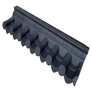 单面围墙瓦压顶瓦一体瓦帽树脂塑料墙头瓦院墙马头墙围边盖瓦12墙