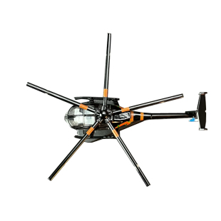 1：100合金直升飞机模型小鸟MD500直升机旋翼机成品摆件