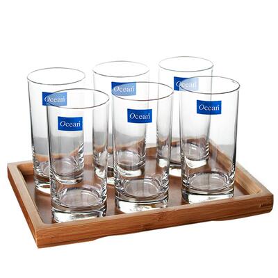 Ocean进口耐热透明喝水玻璃杯