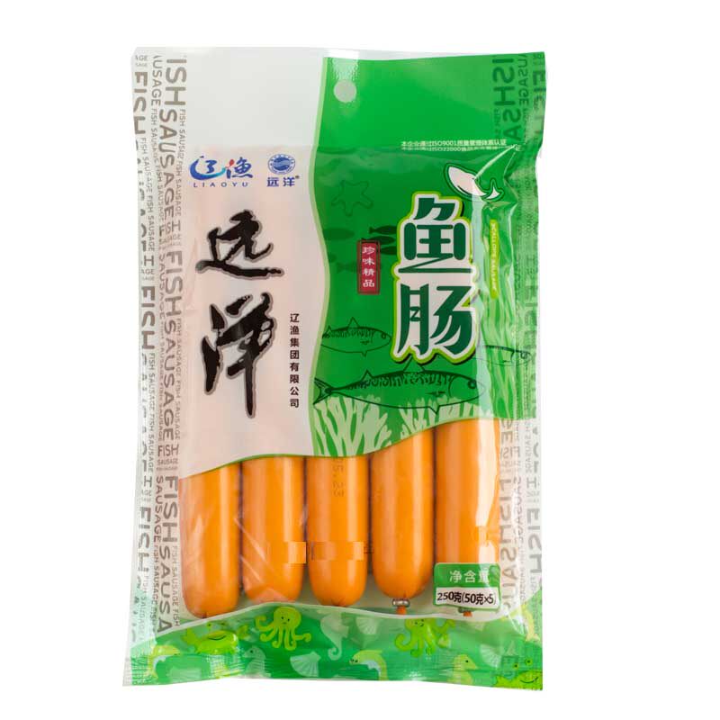 大连特产辽渔远洋250克*4袋儿童鱼肠贝柱南极磷虾鳕鱼肉肠海鲜零