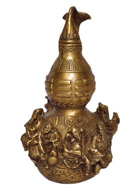 祥安阁铜八仙葫芦摆件家居办公室工艺品摆设