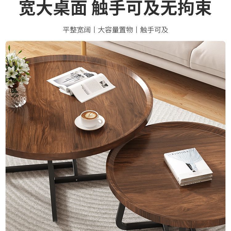 家用仿实木茶几沙发边柜迷你小户型物几移动简易木桌边床头桌置