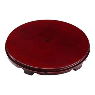 花盆底座创意工艺品奇石石头托架仿实木花瓶佛像鱼缸摆件圆形底座