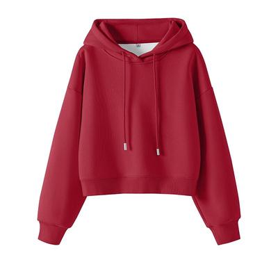 班尼路加绒连帽保暖卫衣外套女冬