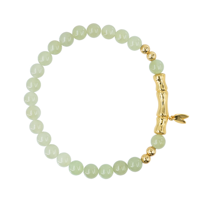 NININA节节高升竹节天然和田玉手链转运珠手串天然上岸保平安送礼