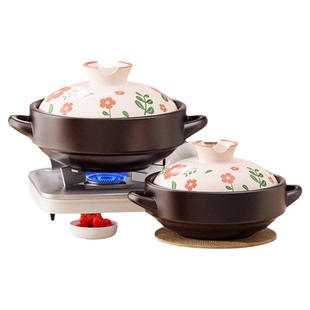 砂锅煲家用煲汤砂锅耐高温干烧不裂陶瓷砂锅煤气灶专用