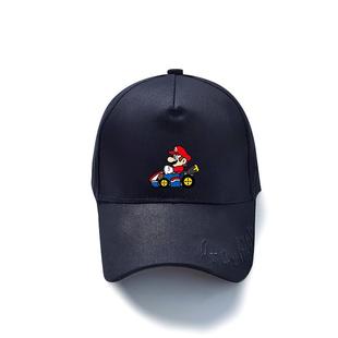 马里奥赛车马里奥兄弟耀西鸭舌帽子男女儿童装学生宝宝防晒棒球帽