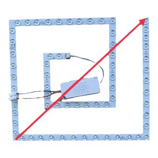吸顶灯led灯芯方形替换芯灯条三色变光灯盘磁吸灯片护眼光源卧室