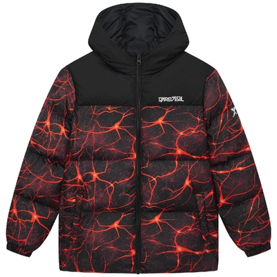 特步童装儿童加厚羽绒服男童保暖外套2026秋冬新款防寒服迷彩冬装