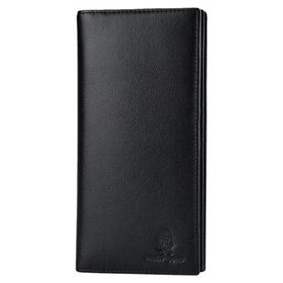 暇步士男士长款钱包头层牛皮多功能手拿包真皮票夹大容量皮夹男