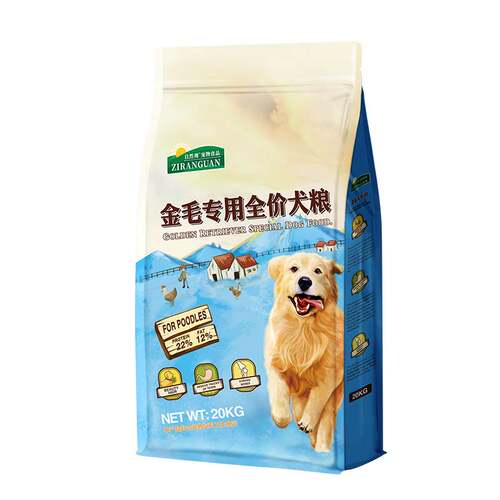 金毛专用狗粮40斤装冻干20kg幼犬成犬通用型美毛补钙天然粮大型犬