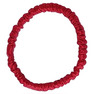 中餐厅姜妍同款红色100%真丝发圈女19姆米桑蚕丝不勒头无痕小头绳