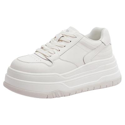 骆驼女鞋2025新款时尚潮流情侣厚底新品百搭板鞋9cm/6cm