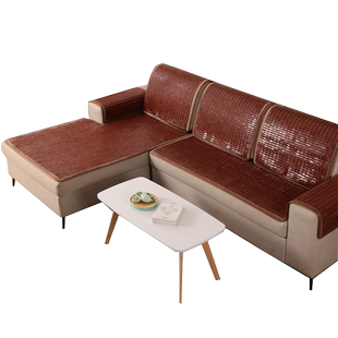 金喜吖夏季天麻将凉席组合沙发坐垫巾罩套防滑底竹子凉垫定做订制