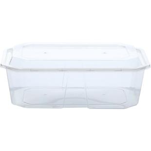 芳草地 一次性打包盒1200ML*20个 带盖快餐盒饭盒饺子便当保鲜盒