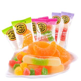 徐福记糖霜橡皮糖果汁软糖 桔子味水果味糖果散装婚庆怀旧糖