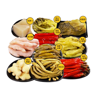 老坛子老母水泡菜四川泡菜酸菜泡椒泡姜仔姜辣椒酸豆角酸萝卜咸菜