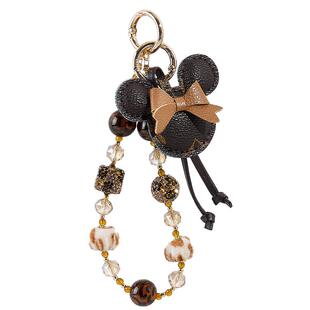 兰诺时尚串珠手机链女挂手腕带垫片小众精致高级感包包挂件钥匙扣