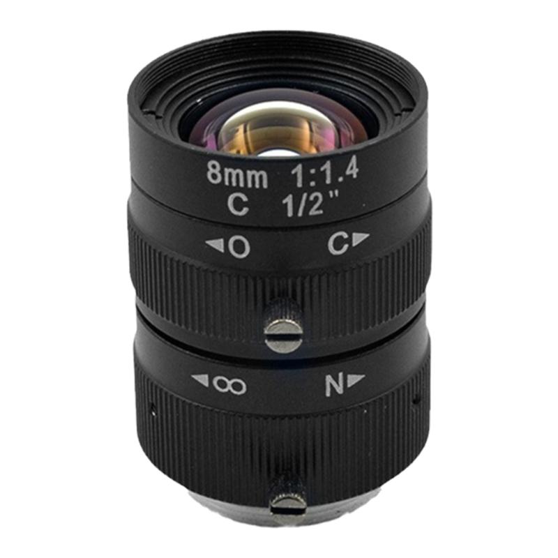 300万像素1/2工业相机高清镜头C接口6mm8mm手动光圈 监控镜头LENS