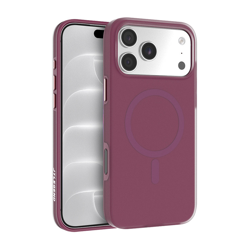 jtlegend适用2026款苹果iphone18promax磁吸18pro磨砂手机壳磁吸软边轻薄防摔带相机按键全包保护套男女17pro