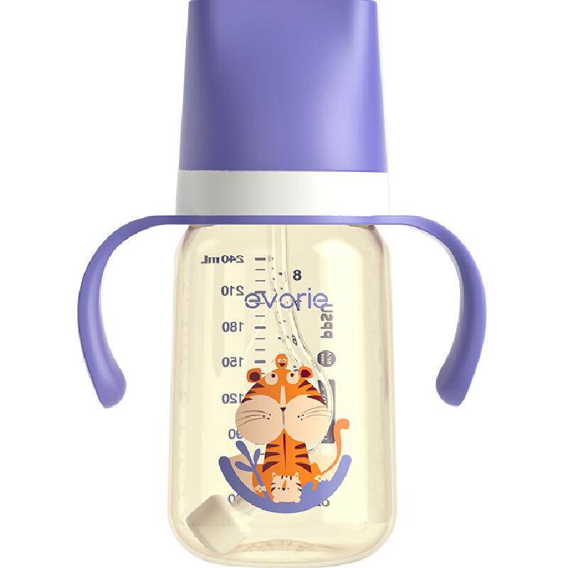 爱得利PPSU奶瓶带重力球吸管大宝宝奶瓶耐摔6个月以上防胀气