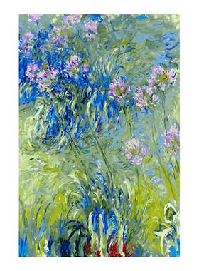 自油自画DIY数字油画莫奈杜鹃花