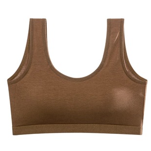 固定内衣女学生大胸显小运动聚拢防震薄款一体式文胸罩背心式纯棉