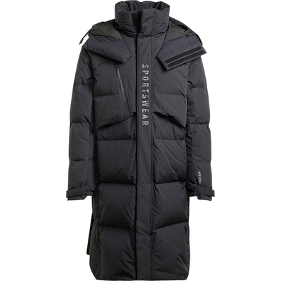 阿迪达斯男士时尚保暖长款羽绒服