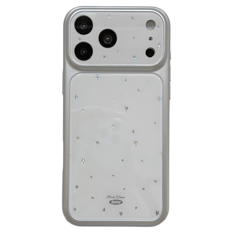 jze韩风ins滴胶奶油风可爱星星适用苹果17ProMax手机壳大视窗iphone16pro新款17女款15pro超好看14防摔手机套