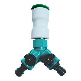 PE硬管ppr管pvc硬管pe管转接一分二奶嘴快接软管接头三通快插头