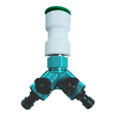 PE硬管ppr管pvc硬管pe管转接一分二奶嘴快接软管接头三通快插头