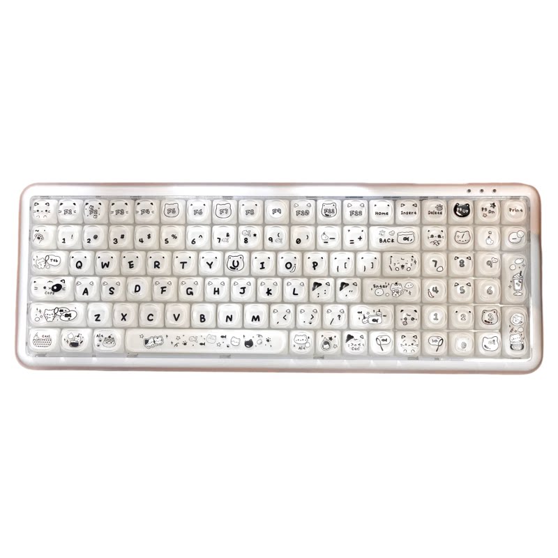 猫尔本X100三模蓝牙有线2.键盘