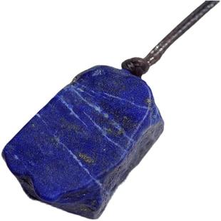 帝王石!阿富汗青金石原石吊坠男女天然石挂坠蓝色石头项链毛衣链