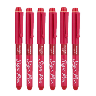 白雪直液式走珠笔红笔老师专用批改作业笔红色中性笔1.0mm圆珠笔水笔蓝签字笔速干臻顺滑高颜值改错笔批改笔