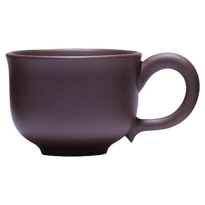 纯手工带把防烫紫砂主人杯