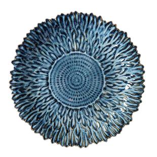 北欧复古陶瓷盘牛排盘意面盘家用ins风高颜值西餐餐具高级感创意