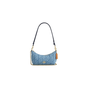 【自营】COACH/蔻驰Caitlin24绗缝设计拉链开合中号女款腋下包