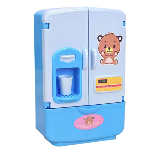 儿童玩具过家家迷你厨房冰箱玩具双开门电器仿真模拟男孩女孩宝宝
