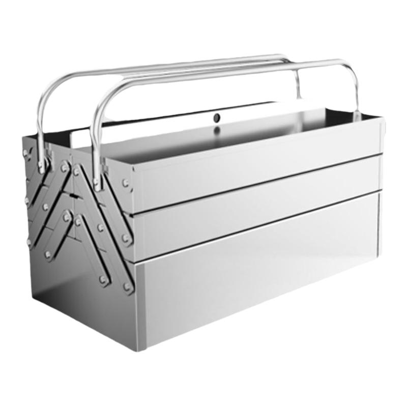 【真不锈钢】绿林加厚三层工具箱